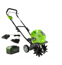 Культиватор аккумуляторный Greenworks G40TLK4 (с АКБ и ЗУ)