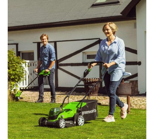 Газонокосилка Greenworks GD24LM33K2 2516107UA (с 1-м АКБ)