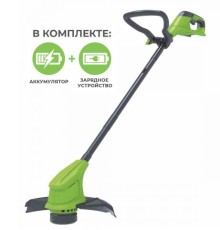 Триммер аккумуляторный Greenworks G24LT25K2 (АКБ 2Ач и ЗУ)