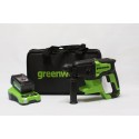 Перфоратор Greenworks GD24SDS2 3803007UB (с 1-им АКБ 4Ah)