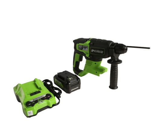 Перфоратор Greenworks GD24SDS2 3803007UB (с 1-им АКБ 4Ah)