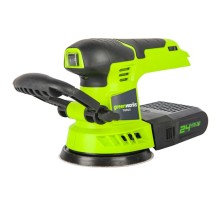 Шлифовальная машина аккумуляторная  Greenworks 24V G24ROS (Без АКБ и ЗУ)