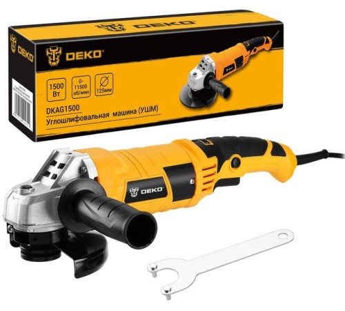 Угловая шлифмашина Deko DKAG1500