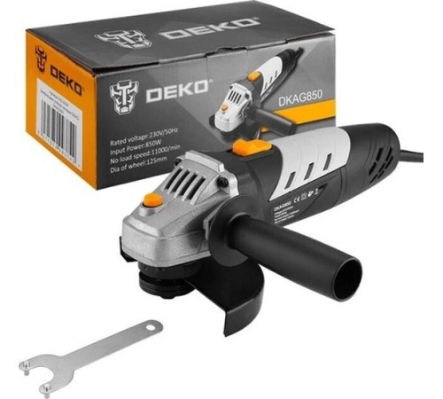 Угловая шлифмашина Deko DKAG850 (без кейса)