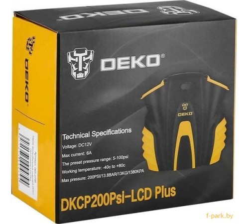 Автомобильный компрессор Deko DKCP200Psi-LCD Plus