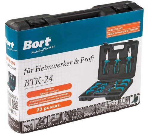 Универсальный набор инструментов Bort BTK-24 (24 предмета)