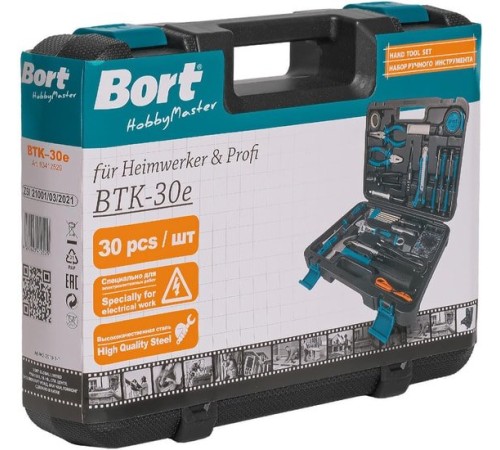 Универсальный набор инструментов Bort BTK-30E (30 предметов)