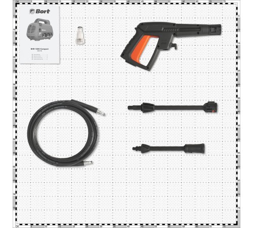 Мойка высокого давления Bort BHR-1600-Compact