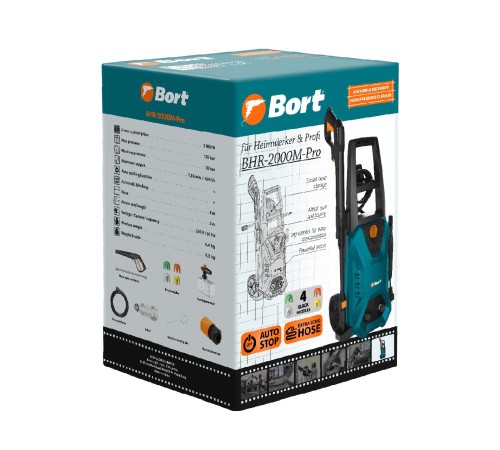 Мойка высокого давления Bort BHR-2000M-Pro