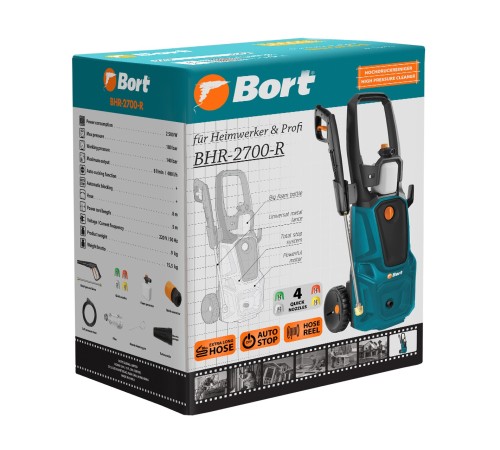 Мойка высокого давления Bort BHR-2700-R