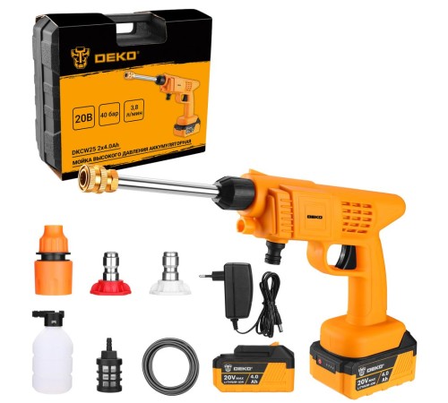Мойка высокого давления Deko DKCW25 063-4314 (с 2-мя АКБ)