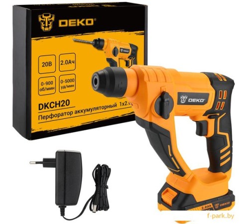 Перфоратор Deko DKCH20 (с 1-им АКБ)