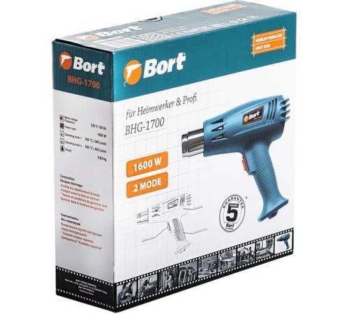 Промышленный фен Bort BHG-1700