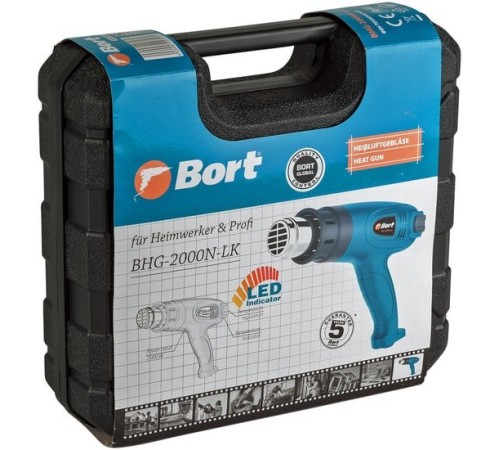 Промышленный фен Bort BHG-2000N-LK