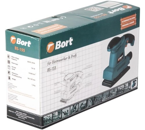 Виброшлифмашина Bort BS-155