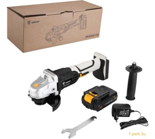 Угловая шлифмашина Deko DKAG20-125 (с 1-им АКБ)