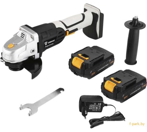 Угловая шлифмашина Deko DKAG20-125 (с 2-мя АКБ)