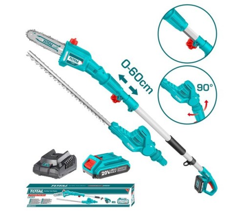 Кусторез + высоторез Total TPTS201681 (с 1-м АКБ)
