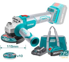 Угловая шлифмашина Total TAGLI2011582 (с 2-мя АКБ)