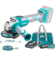 Угловая шлифмашина Total TAGLI2011582 (с 2-мя АКБ)