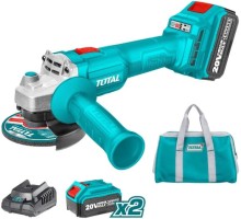 Угловая шлифмашина Total TAGLI201572 (с 2-мя АКБ, сумка)