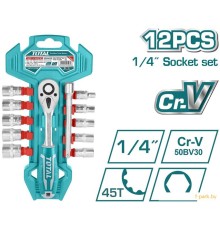 Набор торцевых головок Total THT14114126 (12 предметов)