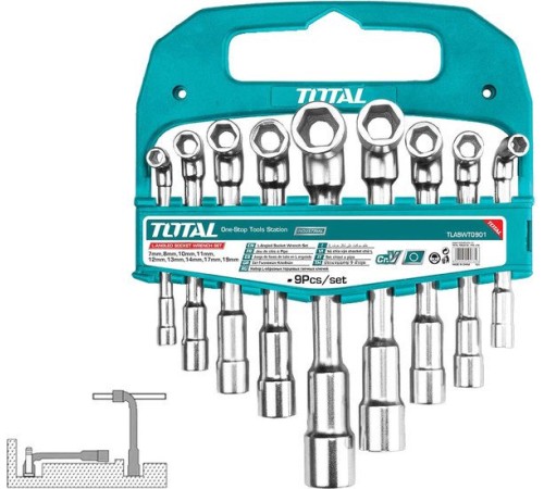 Набор ключей Total TLASWT0901 (9 предметов)