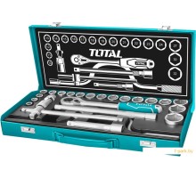 Набор трещотка с головками Total THT141253 (24 предмета)