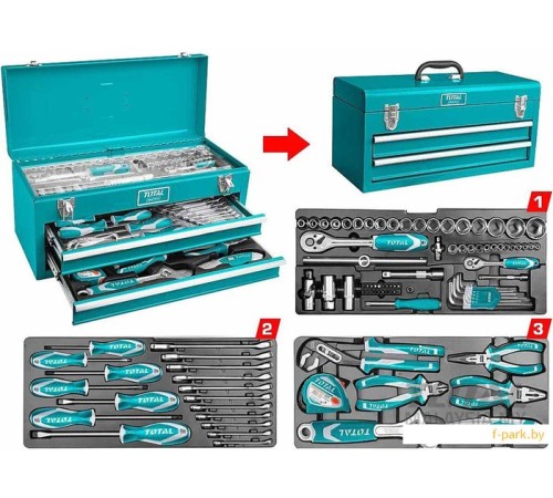 Универсальный набор инструментов Total THPTCS70971 (97 предметов)