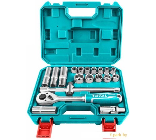 Набор трещотка с головками Total THT121201 (20 предметов)