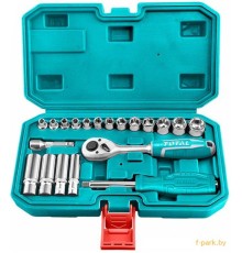 Набор трещотка с головками Total THT141201 (20 предметов)