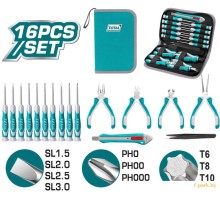 Набор отверток прецизионных Total TKTTSK0162 (16 предметов)