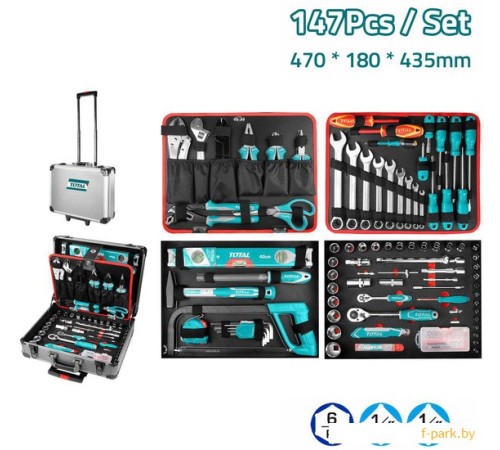 Универсальный набор инструментов Total THKTHP21476 (147 предметов)
