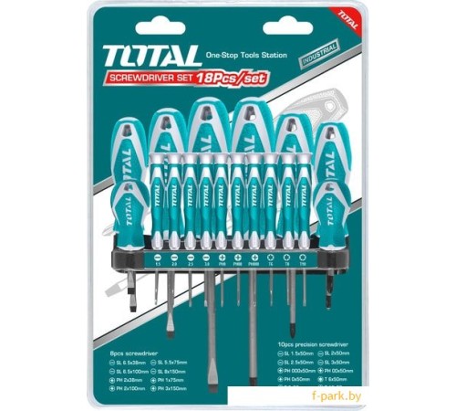 Набор отверток Total THT250618 (18 предметов)