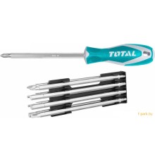 Набор отвертка с битами Total THT250236 (10 предметов)