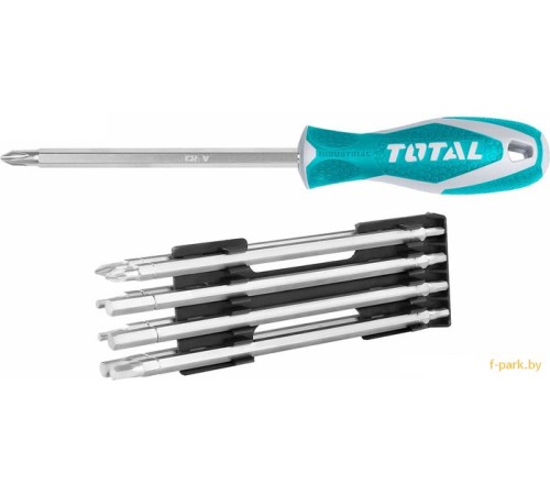 Набор отвертка с битами Total THT250236 (10 предметов)