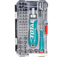 Набор отвертка с битами и головками Total TACSD30556 (55 предметов)