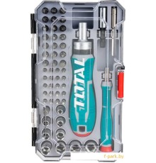 Набор отвертка с битами и головками Total TACSD30556 (55 предметов)