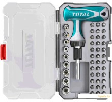 Набор отвертка с битами и головками Total TACSD30476 (47 предметов)