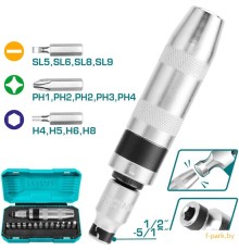 Набор отвертка с битами Total THIDS1301 (14 предметов)