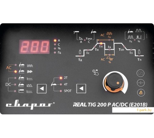 Сварочный инвертор Сварог REAL TIG 200 P AC/DC BLACK (E201B)
