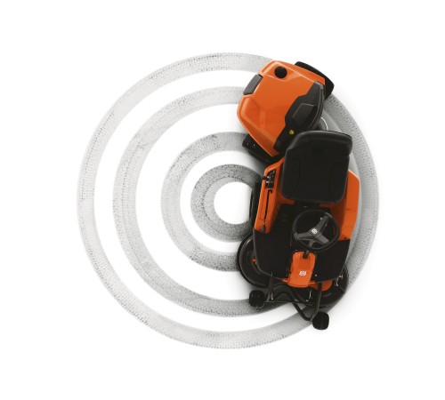 Райдер Husqvarna R 112С с декой Combi 85