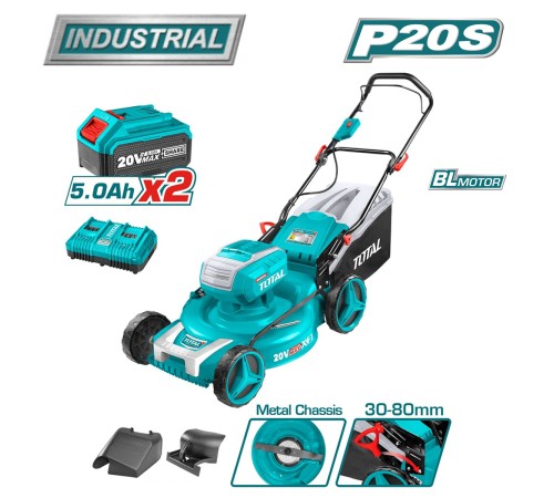Газонокосилка Total TLMLI20182 (с 2-мя АКБ)