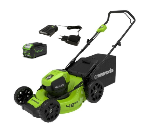 Газонокосилка аккумуляторная Greenworks GD40LM46HP (1хАКБ 4Ач и ЗУ)