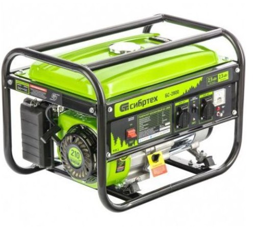 Генератор бензиновый Сибртех  БС-2800