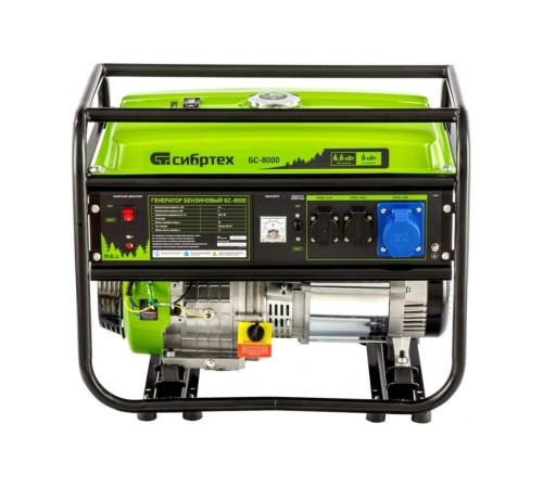Генератор бензиновый Сибртех  БС-8000