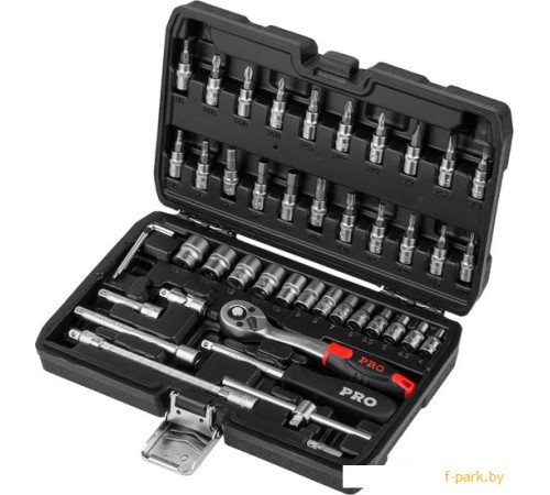 Набор трещотка с головками и битами PRO Startul Stuttgart PRO-046S (46 предметов)
