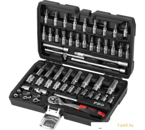 Набор трещотка с головками и битами PRO Startul Stuttgart PRO-056S (56 предметов)