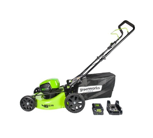 Газонокосилка аккумуляторная Greenworks GD60LM46HPK4 (1хАКБ 4Ач и ЗУ)