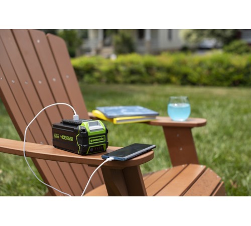 Аккумулятор Greenworks 40V 4Ач G40USB4 с USB разъемом